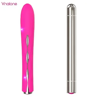 2016 New Vagina Breast Massager Sex Toys For Women 10 Modes Big Frequency Silicone Metal G-spot Clitoris Stimulator Sex Products