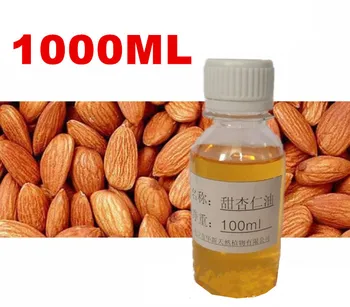 1000ml 1L 1KG Natural Pure Sweet Almond Oil Massage Base Oils Beauty Salon Equipment Skin Care Product