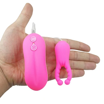 10 Function Nipple & Cock Clips Nipple massager Rechargeable Bullet Vibrators wireless remote control vibrating egg Sex Products
