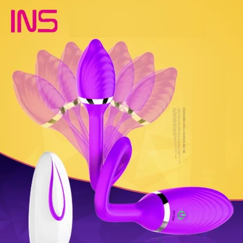 INS Pretty Love Sex Toys Vibrators For Women Double Head Silicone Wireless Vibrator USB Pussy Vagina Clit Stimulator Vibrators