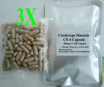 3XCordyceps Sinensis Caps/Dong Chong Xia Cao,Improve Respiratory,Nourish lung