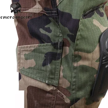 Woodland Integrated Battle G3 Combat Pants With Knee Pads BDU Airsoft Tactical Gear Paintball Clothing Military Army Trousers
