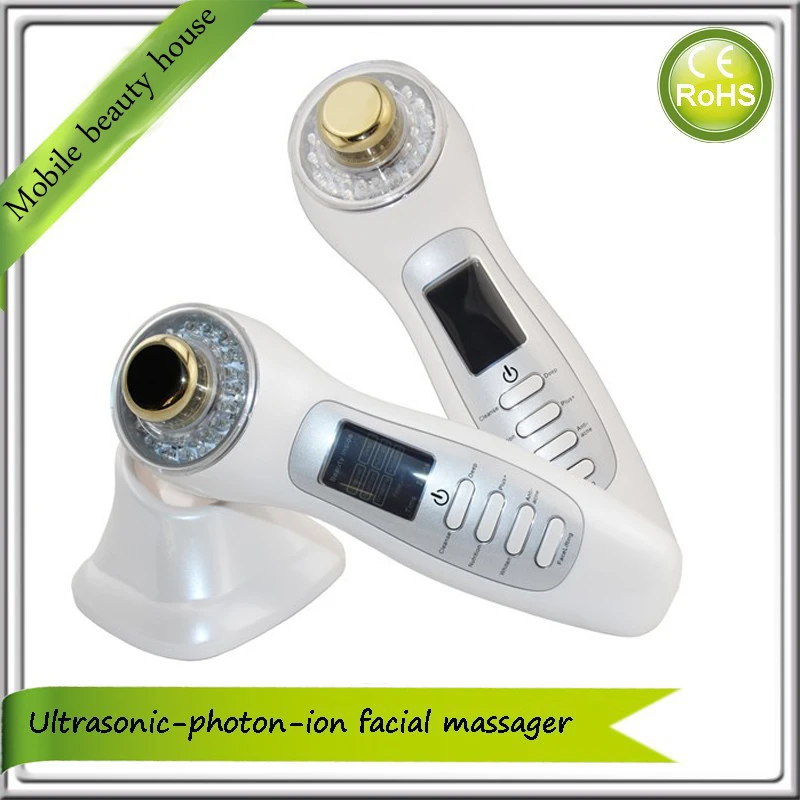 7 IN 1 Skin Care Options Ultrasonic Photon And Galvanic Ion EMS Face Lift Face Body Health Beautiful Instruments