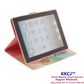TX For Coque iPad 2 3 4 PU Leather Case Print Paiting Flip Folio Book Stand Case For Apple iPad2 ipad3 ipad4 Wallet Cute Cover