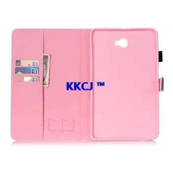 YB OWI Butterfly Design Flip PU Leather Shell Case Cover For Samsung Galaxy Tab A A6 10.1 inch Tablet SM-T580 SM-T585 T580 t585c