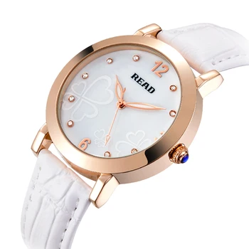 READ New fashion ladies leather watch women white quartz watches 23360