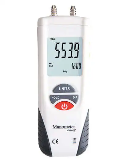 Fast arrival HT1890 Digital Manometer Differential Air Pressure Gauge 13.79kPa