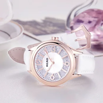 READ Luxury Watches Women Wristwatches Ladies' Leather Quartz Watch Montre Femme Relojes Mujer Relogio Feminino R28030