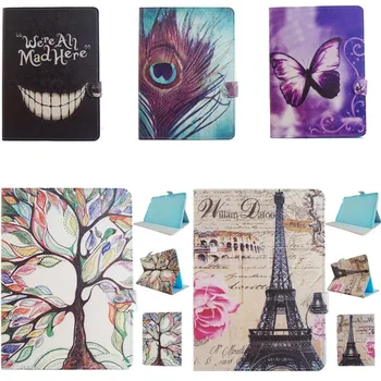 XX Fashion Cute Tower feather Stand Wallet Book PU Leather Cover Case For Samsung Galaxy Tab S 10.5'' SM T800 T805 Tablet PC