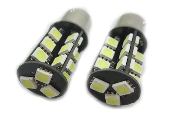 2013 New VAUXHALL CORSA D 09- P21W/5W DRL LIGHT BULBS 7443 T20 6000K 27 SMD CANBUS WHITE ping
