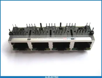 20 x RJ45 Modular Network PCB Jack 56 8P w LED 4 Ports