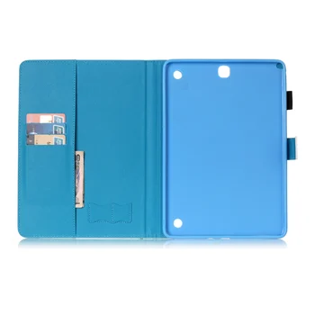 Flip PU Leather Case For Samsung Galaxy Tab A 9.7 T550 Case with Card Holder For Samsung Galaxy Tab A T550 T551 T555 Cover
