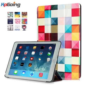 Cute Color Painting For Apple iPad Pro 9.7 Cases PU Leather Smart Cover For iPad Pro 9.7 Case Skin Shell Sleep Wake Up Function