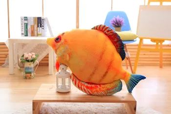 Big new plush creative bread fish toy cute yellow fish pillow doll gift about 100cm
