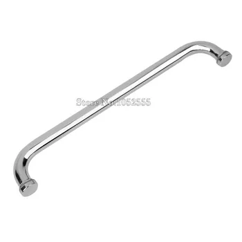 2PCS Stainless steel Shower Handle,Bathroom Handle Glass Doors Handle,Mirror processing,center to center 440mm K78