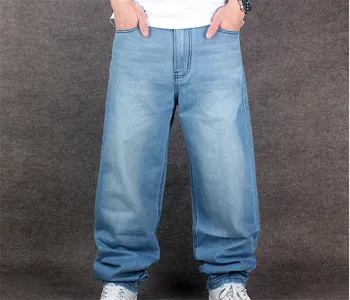 Hot hip hop baggy men jeans hip-hop style men's loose rap denim pants skateboard trousers big size 30,32,34,36,38,40,42,46