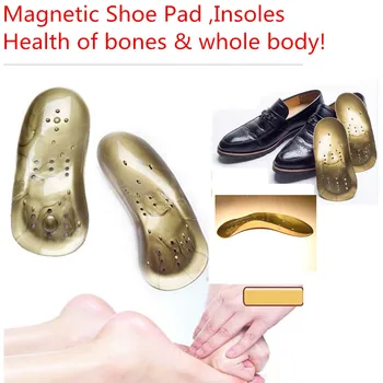 1 pair magnetic insoles orthopedic insoles arch support Foot Massage medical shoe pads health of bone body detox