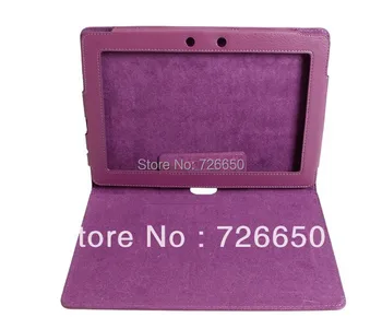For Asus Eee Pad Transformer TF300 TF300T Purple New Stand Folid PU luxury leather case Cover