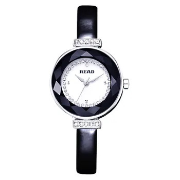 2016 New READ Luxury Brand Quartz Women Watches Diamond Clock Bracelet Ladies Dress Gold Wristwatch with Gift Box female R28039