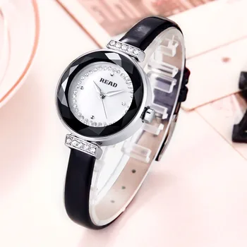 2016 New READ Luxury Brand Quartz Women Watches Diamond Clock Bracelet Ladies Dress Gold Wristwatch with Gift Box female R28039