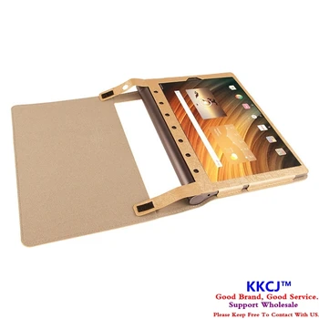 SD Luxury Gold Flip With Magnetic PU Leather Protect Book Cover Case For Lenovo Yoga Tab 3 Plus YT-X703F YT-X703L 10.1'' Tablet