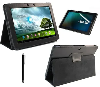 3in1 Bracket Stand luxury leather case For Asus Eee Pad Transformer TF300 TF300T + TF300 Screen Protector + Stylus pen