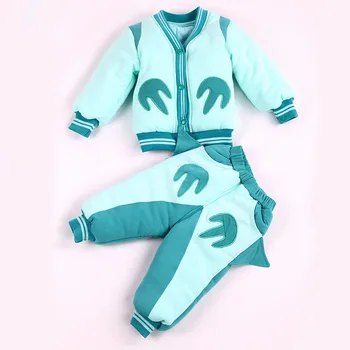 2016 New Winter Baby Clothing Set Brand New Bebes coat+Pants 2pcs Warm Newborn Girl Boy Clothes Set Cute Infantil sets