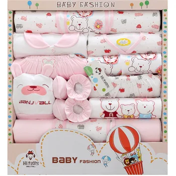 New 2016  Cotton 18pcs Baby Clothing sets Infant Newborn Gift Set Boys Girls Baby Clothes christmas gift