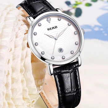 READ Fashion Watch Women Dress Quartz-Watch Casual ladies wrist watch Women Relogio Feminino relojes mujer Leather Clcok R2012