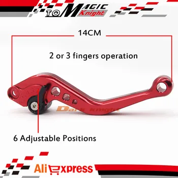 For YAMAHA FZ-6R XJ6 Diversion 09-15 Motorcycle Accessories CNC Billet Aluminum Short Brake Clutch Levers Red