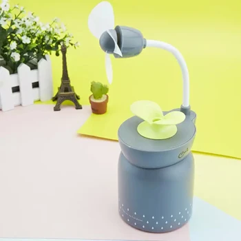 2016 New Creative USB Fan Car Air Humidifier Mini Home Office Diffuser Humidificador Fan Water Mist Maker Air Purifier Gift
