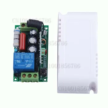 NEW AC220V 1CH 10A Remote Control Light Switch Relay Output Radio Receiver Module and Transmitter(2PCS)