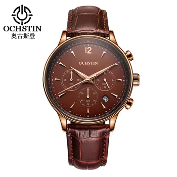 Luxur Brand OCHSTIN Watch Men Chronograph Casual Sports Fashion Watches Quartz Strap Military Army Wrist Watch Relogio Masculino