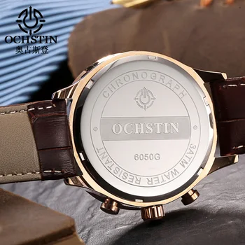 Luxur Brand OCHSTIN Watch Men Chronograph Casual Sports Fashion Watches Quartz Strap Military Army Wrist Watch Relogio Masculino