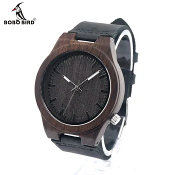 BOBO BIRD Men's Wood Bamboo Wristwatch Antique Unique Design Men Top Brand Wooden Bamboo Wrist Watches