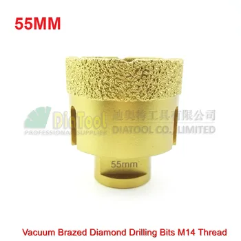 Diameter 55mm x 15mm Vacuum brazed diamond drilling core bits hole saw granite marble ceramic drill cutter