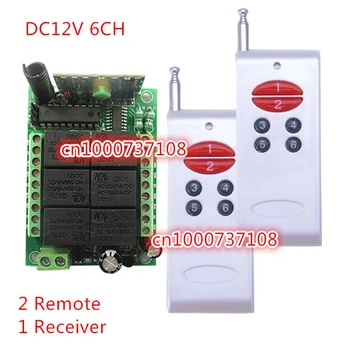 315/433.92MHz RF Transmitter Receiver Remote Control Switches DC12V 6CH 10A Relay Controller Remote Lighting ON OFF Switch