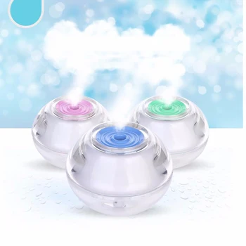 Hot Cute Mini Crystal LED Night Light Air Humidifier USB Portable Essential Oil Aroma Diffuser Home Ofifice Mist Maker Fogger