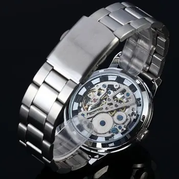 Mechanical Phoenix dragon Watch for men women Hollow skeleton luxury brand military relojes wristwatch casual clock Novelty 2016