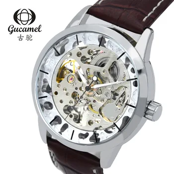 Gucamel watch factory supply wholesale high-end men casual fashion watch hollow automatic mechanical watch hot 50ATM Waterproof