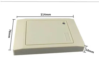 125KHZ RFID card IP65 waterproof door access control weigand card reader white color good proximity card smart card reader