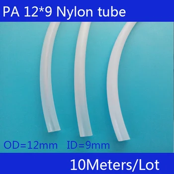 10 metri/lotto Tubo di Nylon PA12X9mm OD 12mm ID 9mm Plastica Flessibile Tubo PolyamideTube
