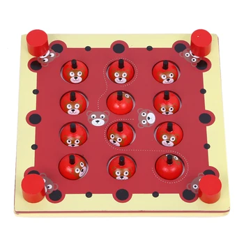Memory Games Hot Classic Block Toy, Fun Block Board Game, Montessori Wooden Educational Toy for Children, Brain Teaser Block Toy