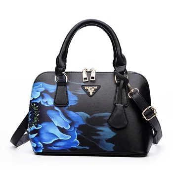 2017 New Women Handbags Famous Brands Women Messenger Bag Alligator Pattern PU Leather Handbags Shell Shoulder Bag Crossbody Bag