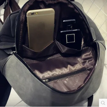 Women Backpack Fashion Preppy Style Suede Backpack For Teenage Girls School Bags Women Bag mochila