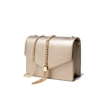 2017 Luxury Brand Women Leather Handbags Design Gold Small Crossbody Bags For Women Sweet Lolita Envelope Messenger Bag Shoulder