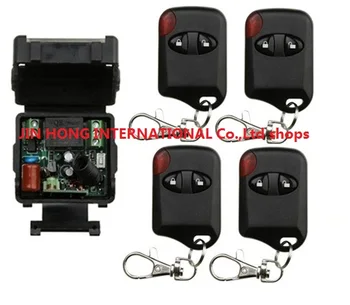 AC220V 1CH Wireless Remote Control Switch System teleswitch 1*Receiver + 4*cat eye Transmitters for Appliances Gate Garage Door