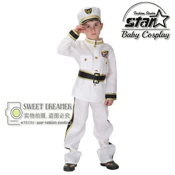 Halloween Costume Children's Traffic Army Police Clothing Navy Sailors Clothing Children Show Costume For Cosplay Costume