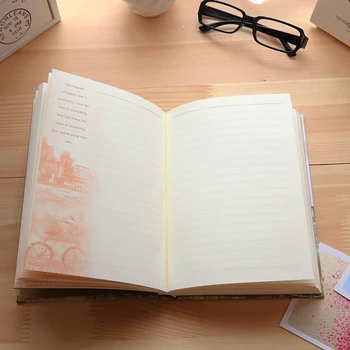 Hardcover Luxury Diary Notebook Monthly Planner Agenda Travel Journal Paper Stationary Organizer Lock Personal Secret Book