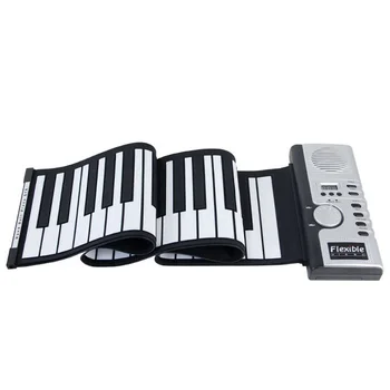 Flexible 61 Keys MIDI Digital Roll-Up Soft keyboard piano Flexible Electronic Organ For Kid's Gift